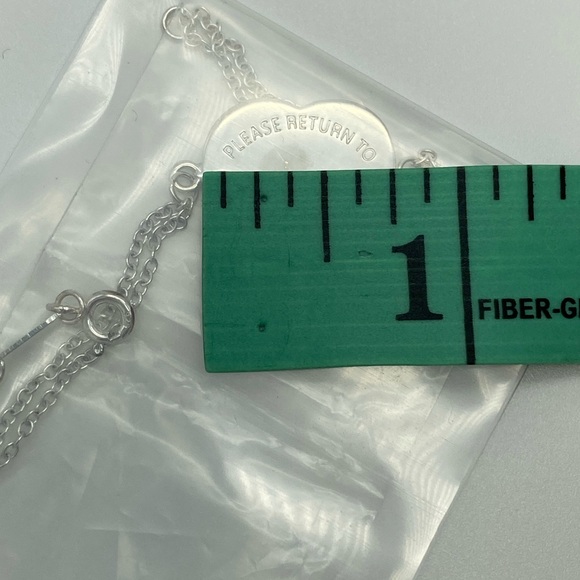 Please Return to Tiffany & Co. Heart Tag Charm Double Chain Bracelet SS 925 - Picture 12 of 13